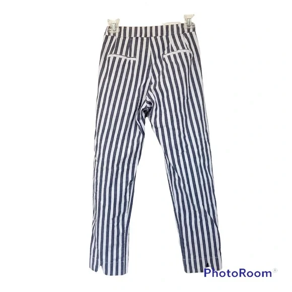Brandy Melville Striped Cotton Stretch Crop Pants 24”x25” - Picture 10 of 11